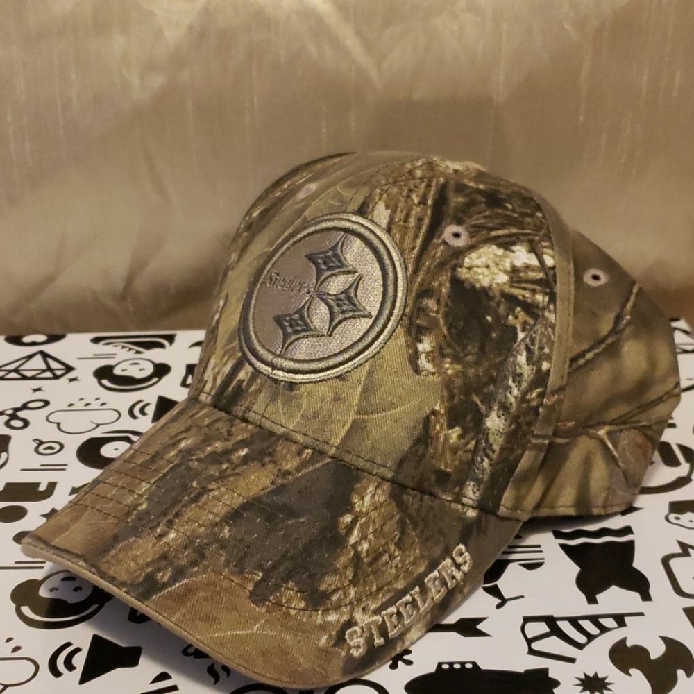 NFL Steelers Basketball Cap (ARMY.CAMO)